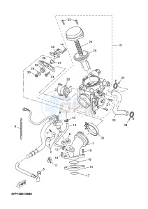 YP250RA EVOLIS 250 ABS (1YS8) drawing INTAKE