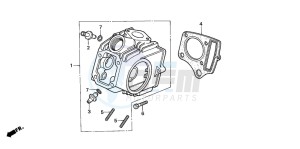 C90M drawing CYLINDER HEAD