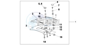 XL125V VARADERO drawing CARRIER BRACKET