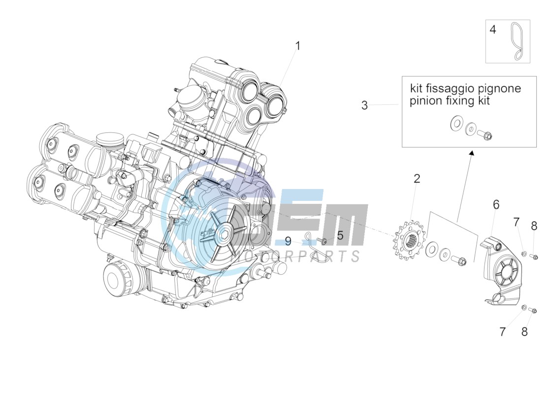 Engine-Completing part-Lever