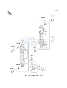 ZR 1200 A [ZRX1200R] (A4-A5) drawing SUSPENSION_SHOCK ABSORBER