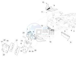 Fuoco 500 4t-4v ie e3 LT 800 drawing Rear cover - Splash guard