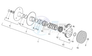 SR 50 H2O (ie+carb.) 03-12 drawing Clutch