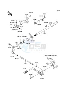 NINJA ZX-10R ZX1000E8F FR GB XX (EU ME A(FRICA) drawing Gear Change Mechanism