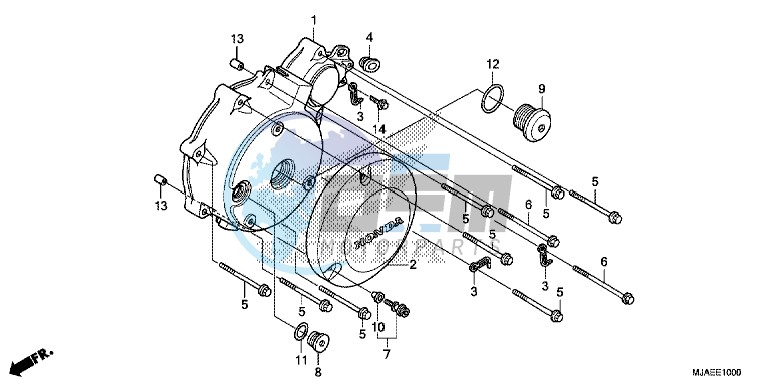 LEFT CRANKCASE COVER (VT750CS/ C2B/ C2S/ C)