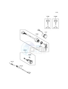 MULE 600 KAF400BGF EU drawing Ignition Switch