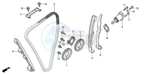 CB1300F CB1300SUPER FOUR drawing CAM CHAIN/TENSIONER