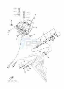 MT-03 MTN320-A (B6W3) drawing TAILLIGHT