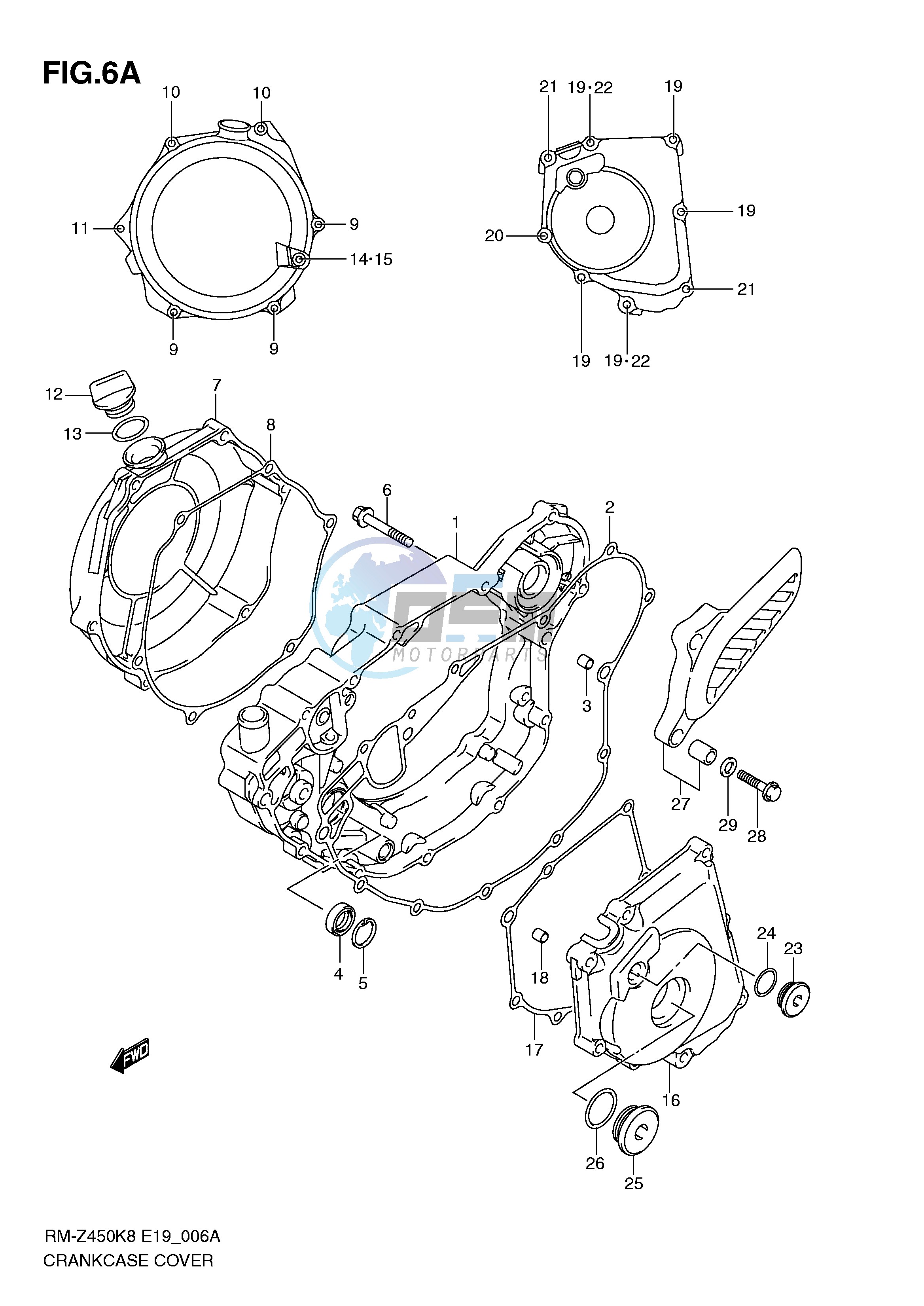 CRANKCASE COVER (RM-Z450L1)