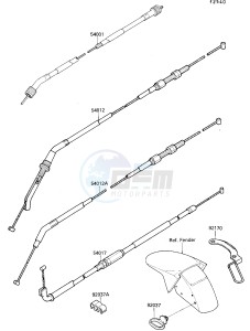 ZX 750 F [NINJA 750R] (F4) [NINJA 750R] drawing CABLES