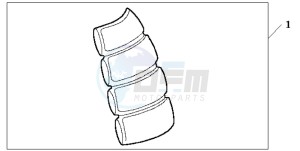 CBF600N drawing TANK PAD 2