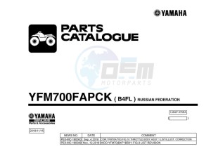 YFM700FWAD GRIZZLY 700 EPS (B4FL) drawing Infopage-1