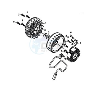 ORBIT III 125 (L8) EU EURO4 drawing MAGNETO / FLYWHEEL