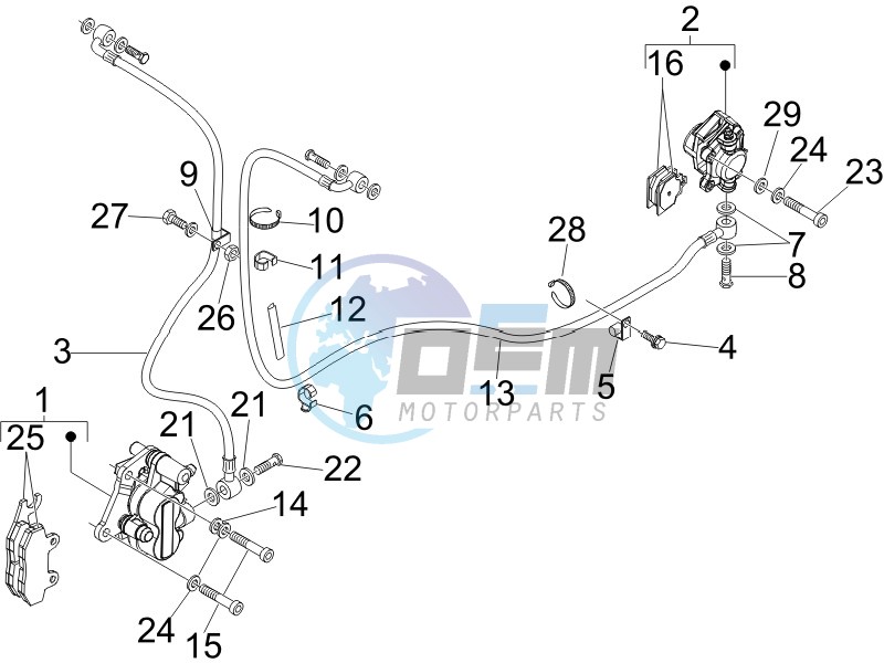 Brakes pipes - Calipers