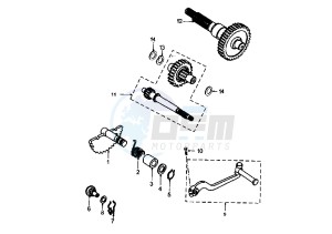 X–FIGHT - 100 cc drawing GEAR GROUP