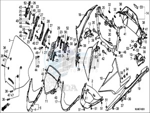 CMX500AH UK - (E) drawing FRAME BODY