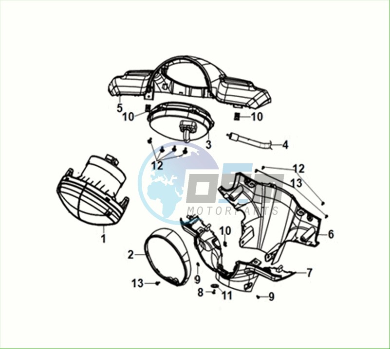 HANDLE COVER HEAD LIGHT