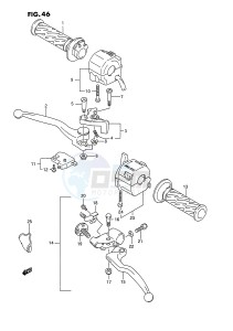 GSX-R750W (E2) drawing HANDLE SWITCH