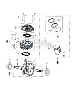 FIGHT 3 N drawing CRANKSHAFT AND CYLINDER