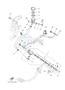 MT09 900 (1RC1 1RC2) drawing REAR MASTER CYLINDER