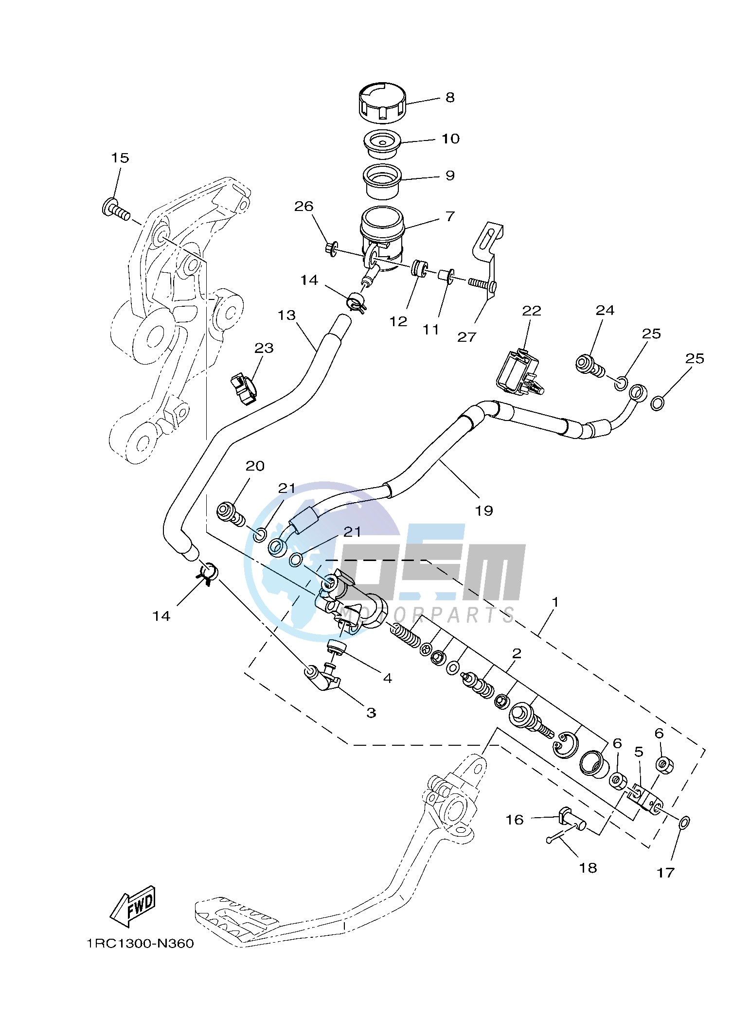 REAR MASTER CYLINDER