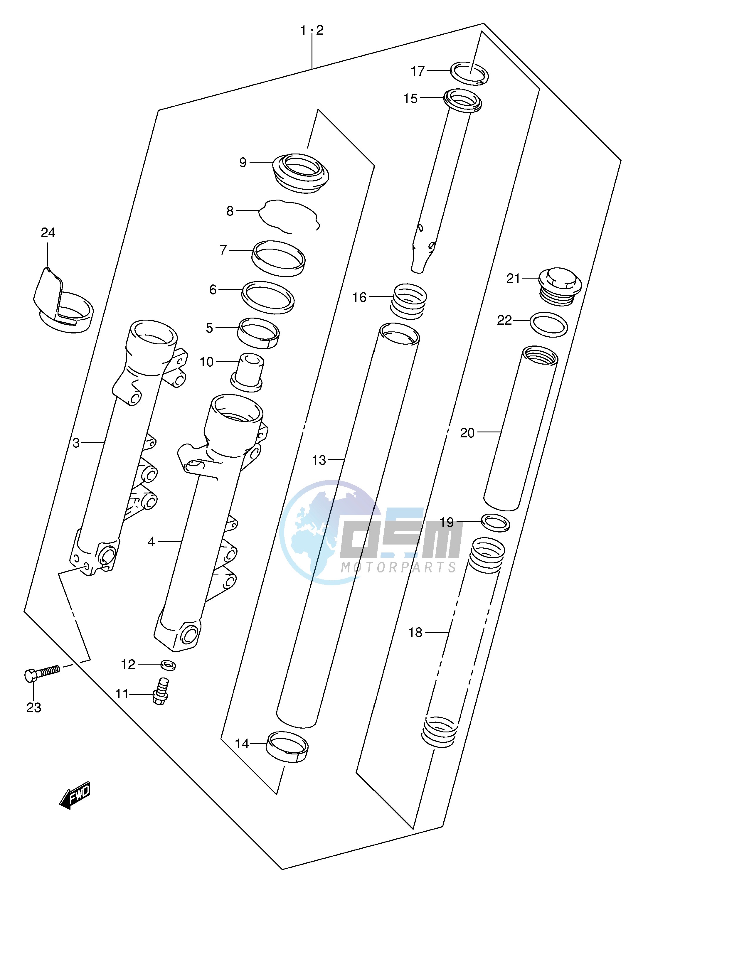 FRONT FORK DAMPER (MODEL K3 K4)