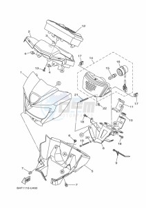 YFM700FWBD YFM7NKPAK (B5KE) drawing HEADLIGHT 2