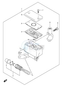 DL1000 (E2) V-Strom drawing FRONT MASTER CYLINDER