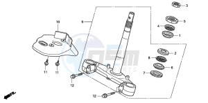 PES125 drawing STEERING STEM