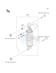 ZR 1000 A [Z1000] (A6F-A6F) A6F drawing SHOCK ABSORBER-- S- -