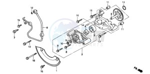 TRX300 FOURTRAX 300 drawing OIL PUMP