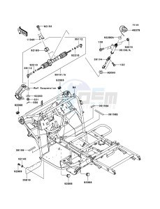 MULE_610_4X4 KAF400A7F EU drawing Frame