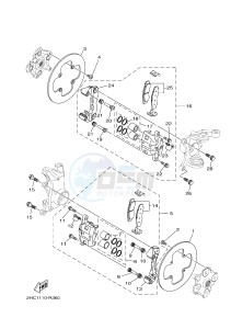 YXZ1000E YXZ10YPXG YXZ1000R EPS (2HC4) drawing FRONT BRAKE CALIPER