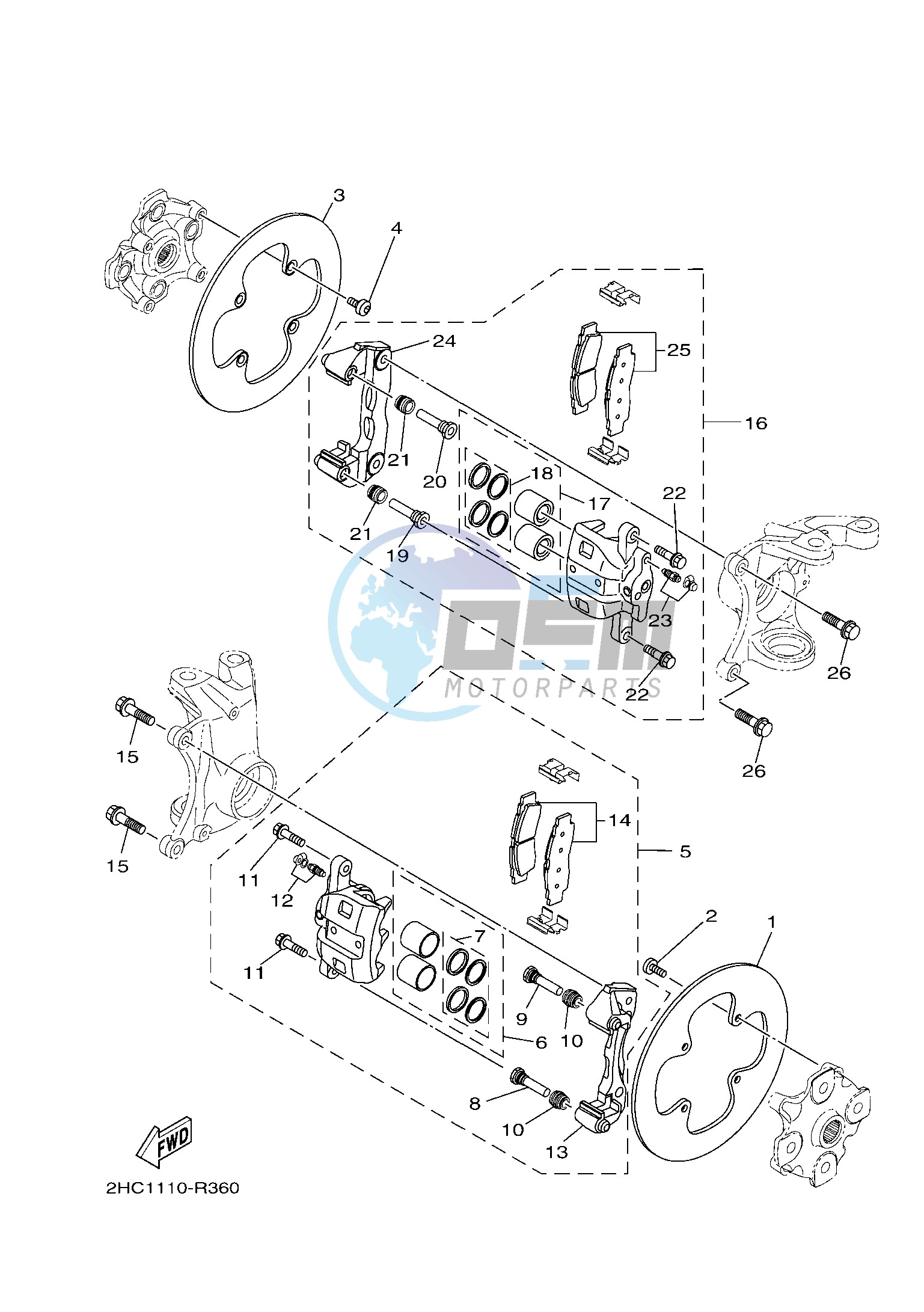 FRONT BRAKE CALIPER