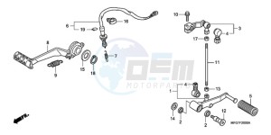 CB600F39 UK - (E / MKH ST) drawing PEDAL