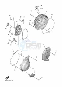 YZF600 YZF-R6 (BN6S) drawing CRANKCASE COVER 1