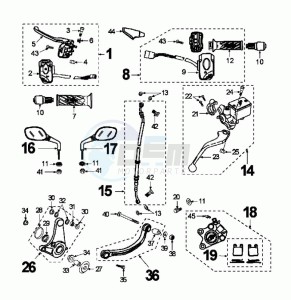 FIGHT ZA 30 (DK) drawing BRAKE CALIPER *AJP*