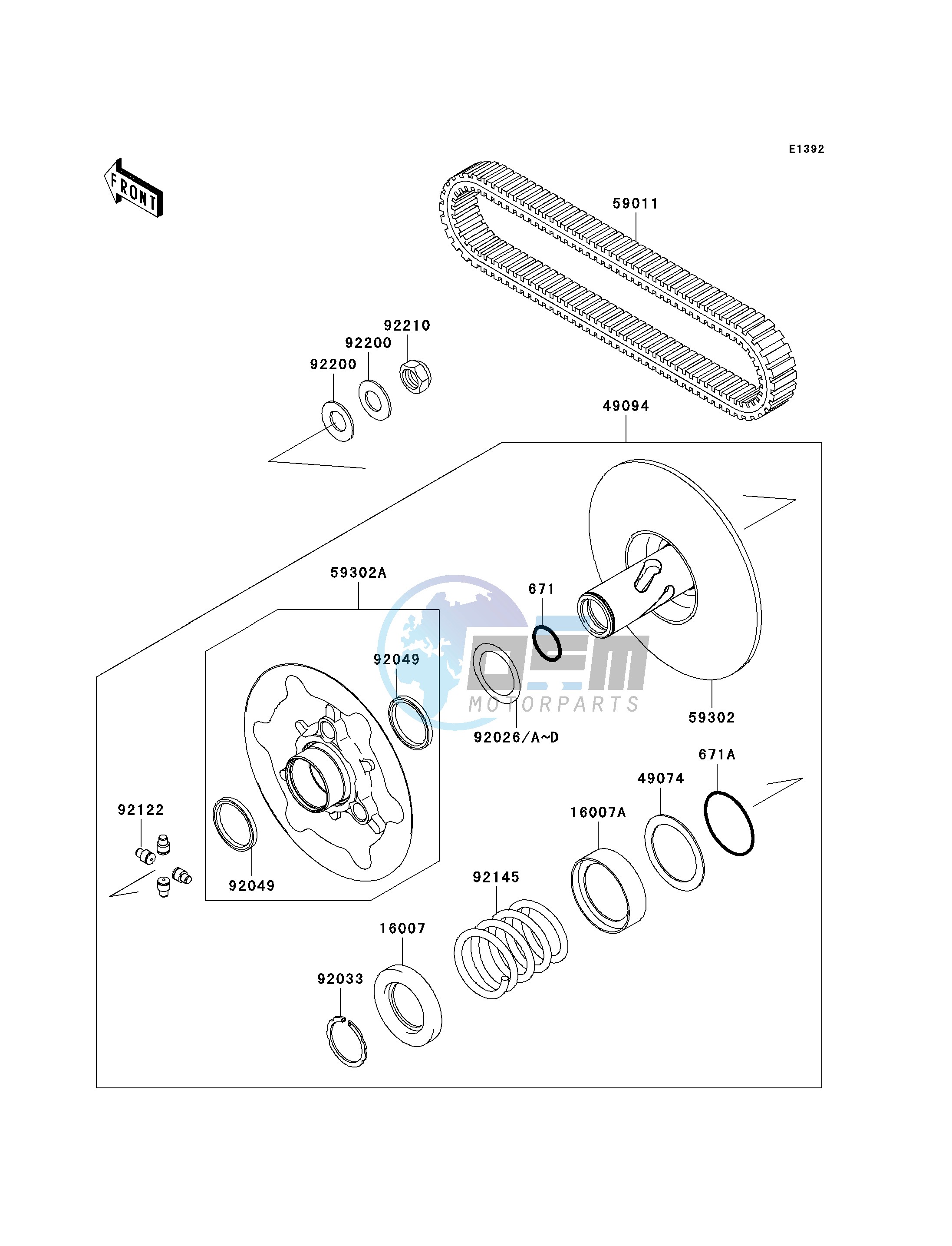 DRIVEN CONVERTER_DRIVE BELT