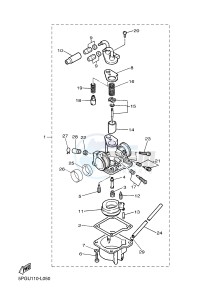 PW50 (2SA7 2SA8 2SA9) drawing CARBURETOR