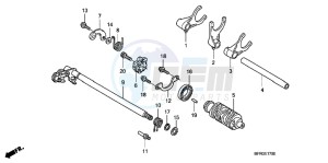 VT1300CXAB drawing GEARSHIFT DRUM