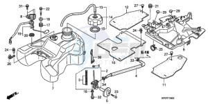 TRX500FEA Australia - (U / EC) drawing FUEL TANK