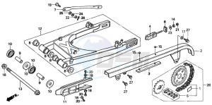 CMX250C REBEL drawing SWING ARM/CHAIN CASE