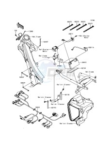 KLX450R KLX450AHF EU drawing Chassis Electrical Equipment