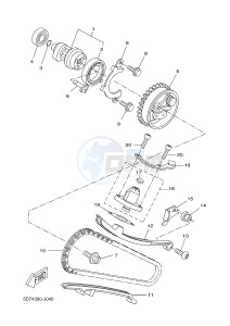 WR125R (22B7 22B7 22B7) drawing CAMSHAFT & CHAIN