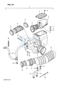 LT230E (E28) drawing AIR CLEANER