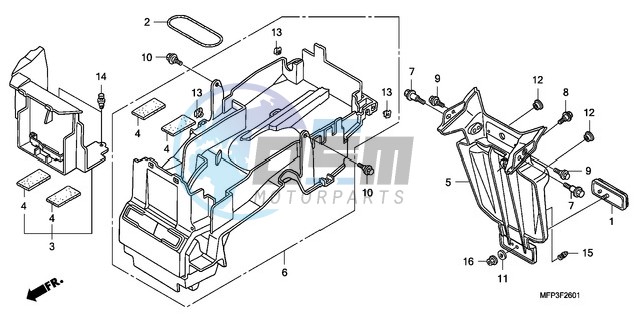 REAR FENDER (CB1300A/CB13 00SA)