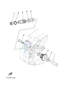 DT125 (3TTN) drawing TACHOMETER GEAR