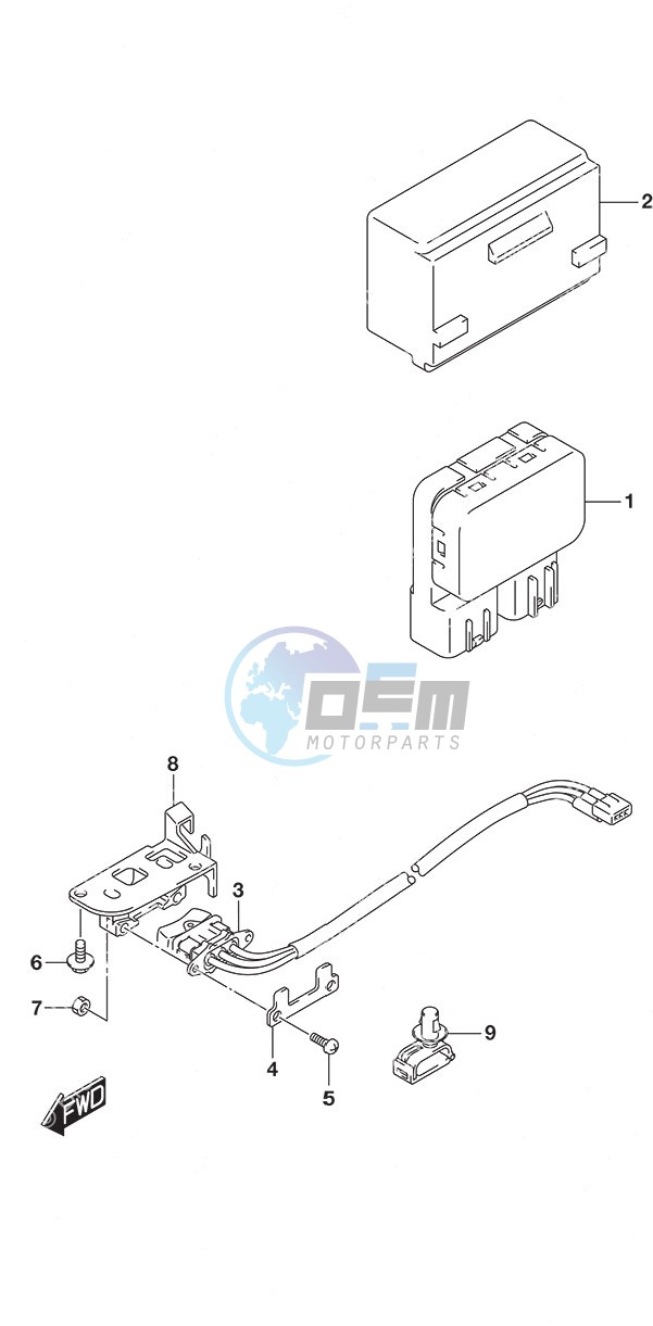 PTT Switch Tiller Handle w/Power Tilt