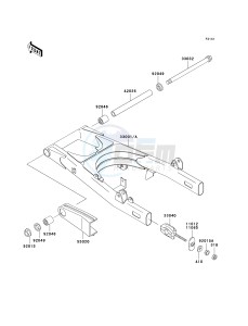 EN 500 C [VULCAN 500 LTD] (C6F-C9F) C7F drawing SWINGARM