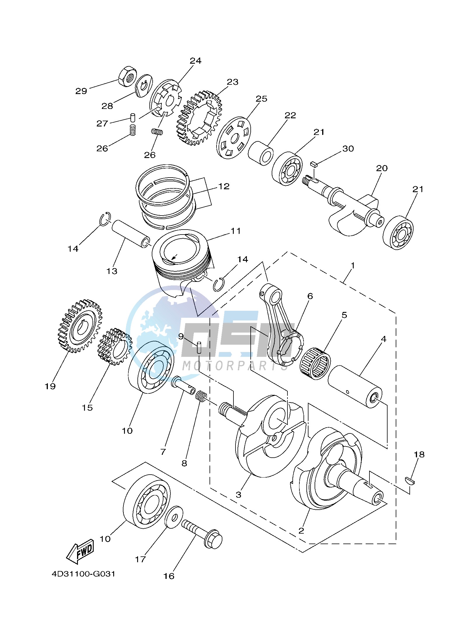 CRANKSHAFT & PISTON